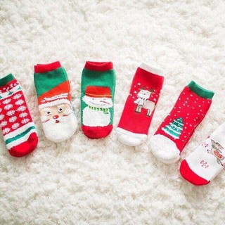 1 đôi tất hình noel cho bé 0-12 tháng tuổi