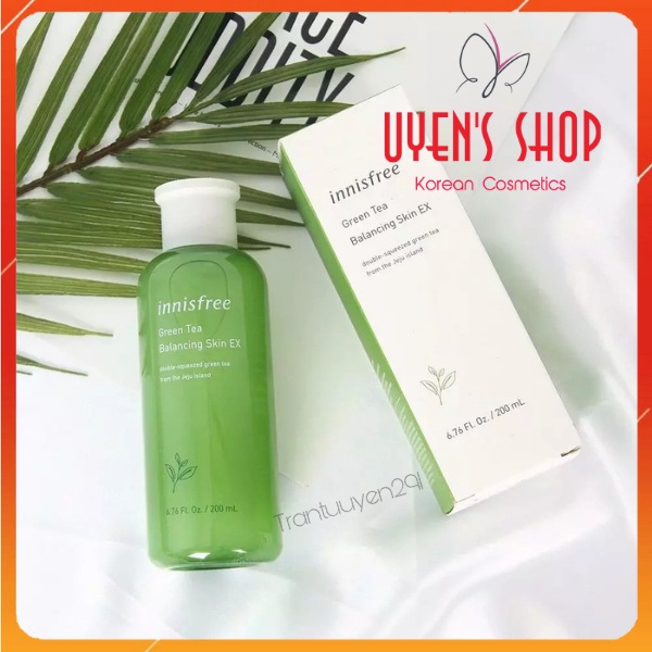 Nước hoa hồng Innisfree Green Tea Balancing Skin 200ml EX