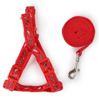 ĐAI YẾM KÈM DÂY DẮT HỌA TIẾT SIÊU CUTE DÀNH CHO THÚ CƯNG