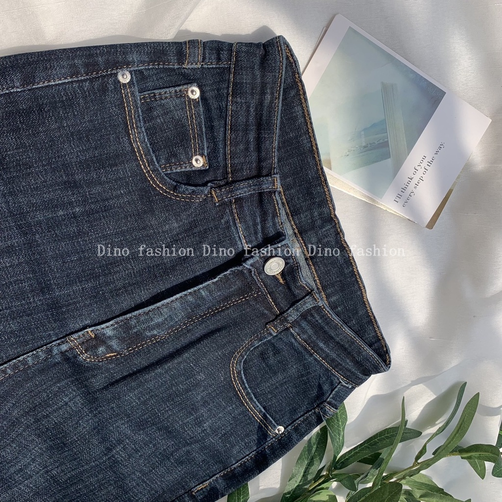 Quần Bò Nữ Quần Jean Nữ Ống Loe Tím Than Không Gấu Dino Fashion siêu nâng mông, kéo dài chân, co giãn 4chiều