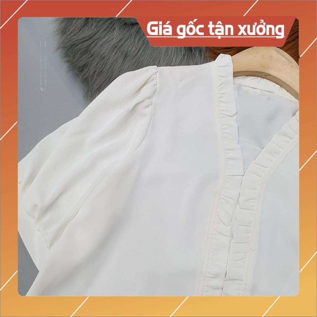 [Chất lượng số 1] Áo sơ mi trắng tay ngắn cổ viền bèo ♥️ Gloria Shop ♥️ thời trang công sở phù hợp cho mọi sự kiện | BigBuy360 - bigbuy360.vn