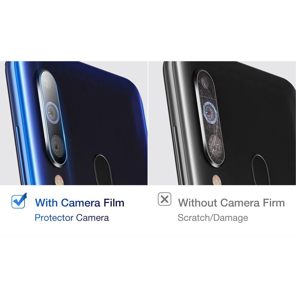 Kính Cường Lực chống trầy Camera Samsung A8s, A9 Pro 2019