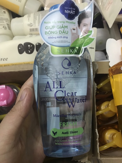 NƯỚC TẨY TRANG SENKA ALL CLEAR WATER MICELLAR FORMULA 230ml