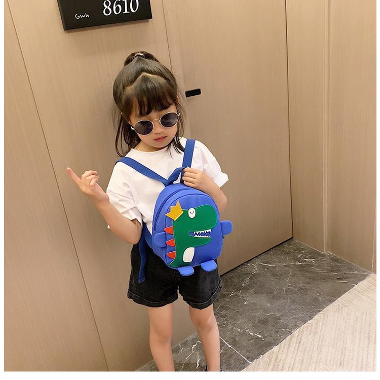 Balo đi học khủng long xanh dành cho các bé lớp mầm BL05