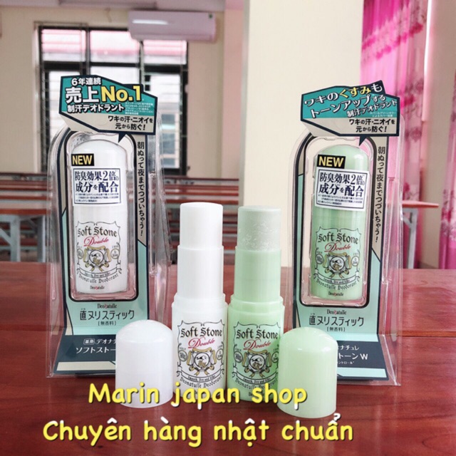 [Mã COS2704 giảm 8% đơn 250K] (Đủ bill store Nhật) Mẫu mới 2020- Lăn nách đá khoáng của Nhật Bản Soft Stone