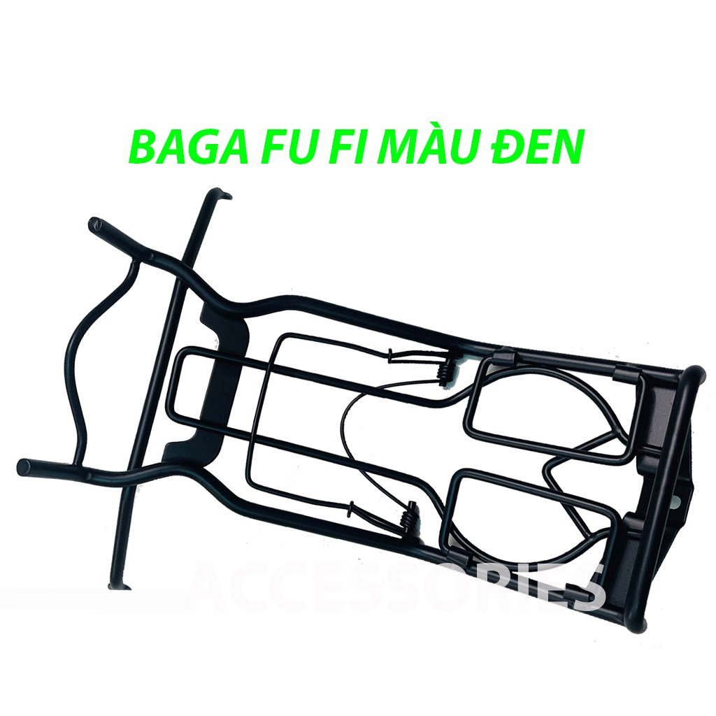 Baga FU Future Đời Mới Fututre Led Các Đời Từ 2018-2022 Màu Đen Sơn Tĩnh Điện Cao Cấp Inox 10li Dày PKPH
