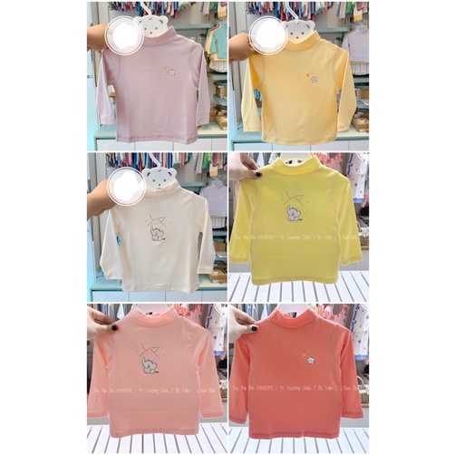 Áo giữ nhiệt Chaang cổ 3 phân size từ 3 tháng đến 5 tuổi