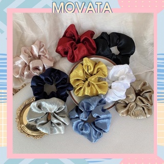 Dây chun buộc tóc vải scrunchies hàn quốc nhiều màu SC03 giá rẻ tiện dụng