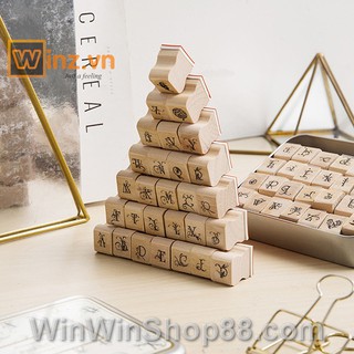 Bộ con dấu Alphabet (hộp thiếc) - Muasamhot1208