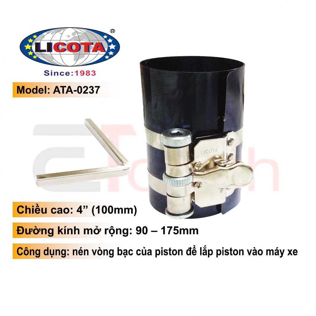 Cảo Vô Bạc Piston 4" (100mm) Licota ATA-0237