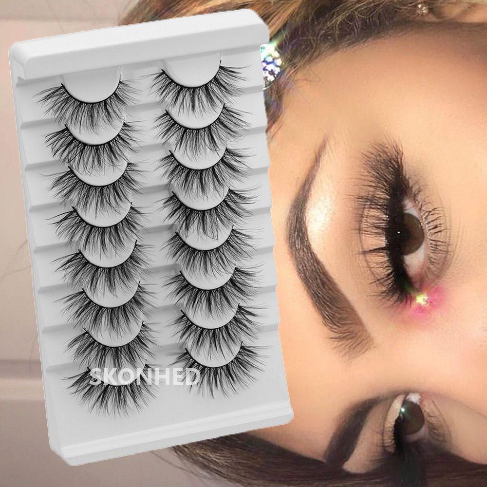 Set 8 Cặp Lông Mi Giả Nhiều Lớp Tạo Hiệu Ứng 3D SKONHED Dành Cho Nữ