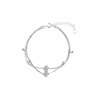 Lắc Tay Bạc Blue Peach Chain LT433