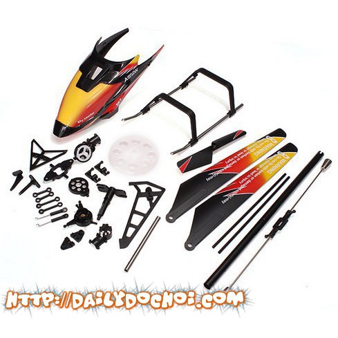 Phụ kiện đầy đủ của máy bay trực thăng wltoy v913 tại RUBYRC