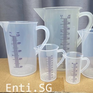 Set 2 ca đong định lượng, ca đong pha chế 100ml và 500ml nhựa