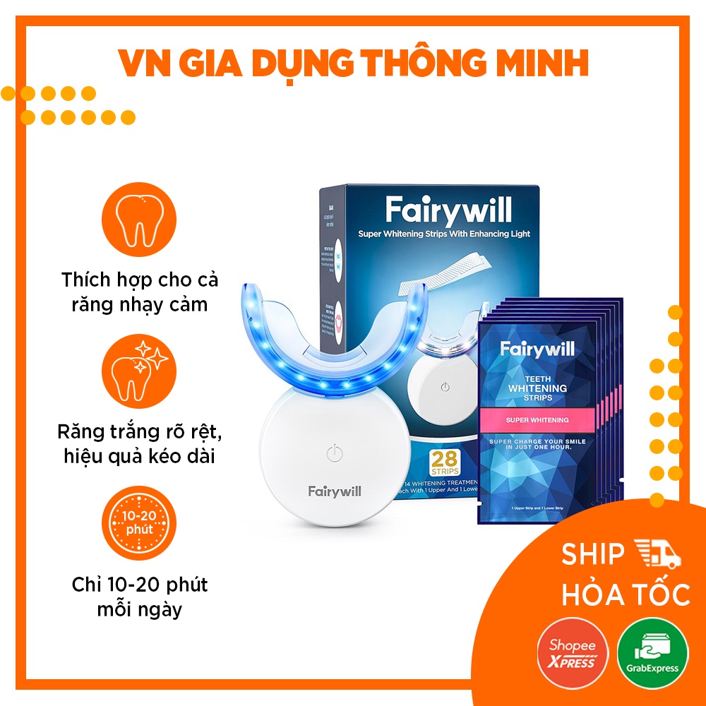 KIT làm trắng răng tại nhà FAIRYWILL FW-106 hiệu quả tức thì, không gây ê buốt, dành cho mọi loại răng – Hàng Chính Hãng