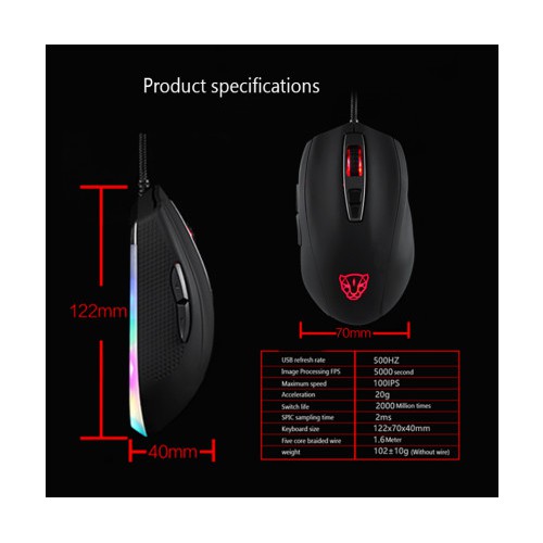 Chuột Motospeed V60 Gaming Mouse