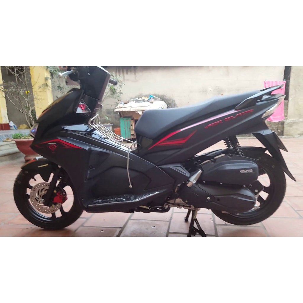 Tem Decal Rời Dán Xe Air Blade 2017 Mẫu Zin Đỏ Đen Nhám Cực Đẹp, Hàng 3 Lớp Chất Lượng Cao