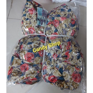 Đầm xoè lụa hoa cổ vuông cột nơ ngực kèm mút