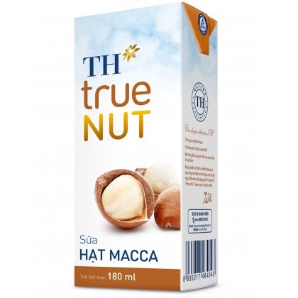 Thùng 48 hộp Sữa hạt Macca TH true NUT 180 ml