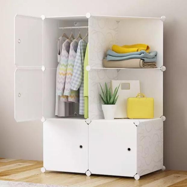 FREESHIP 99K TOÀN QUỐC_Tủ nhựa ghép 4 ô và 2 kệ góc để đồ đa năng sâu 47cm. Tặng kèm 1 treo đồ. Nhắn tin chọn mẫu