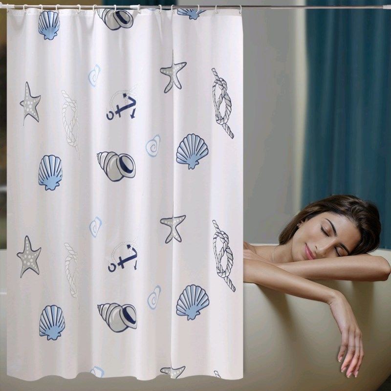 Bộ Rèm Cửa Nhà Tắm / Nhà Vệ Sinh Bằng Vải Dày Chống Thấm Nước / Nấm Mốc / Ẩm Mốc / Rèm Cửa Phòng Tắm / Phòng Tắm