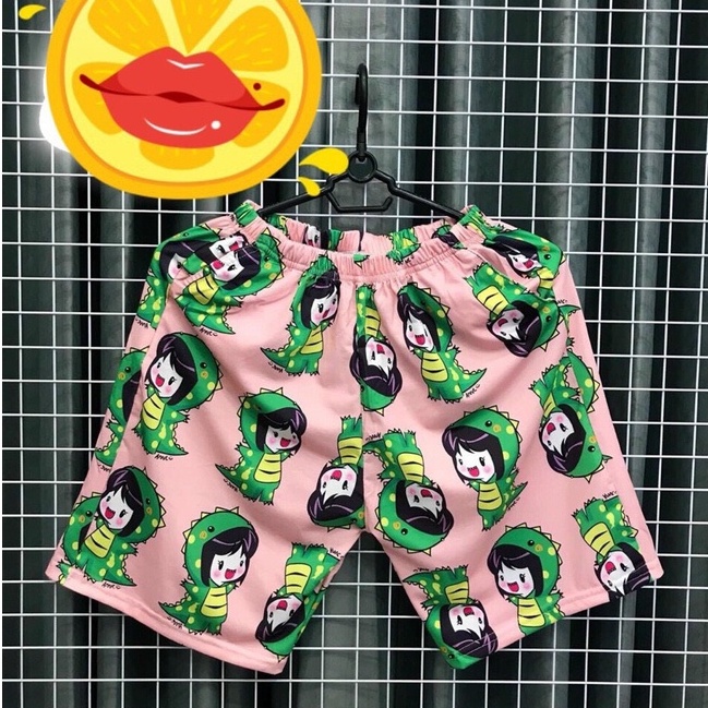 Quần Nam Nữ CÔ BÉ KHỦNG LONG Chất Thun Co Dãn Trẻ Trung Năng Động_fashionneww