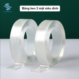 Băng dính 2 mặt trong suốt siêu dính dài 1m ( dày 1mm)