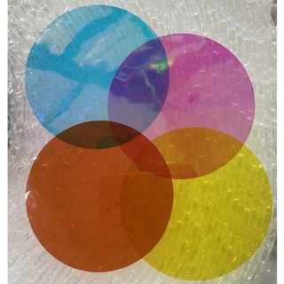 Tấm Film Mica rời 4 màu thay đổi cho Đèn Hoàng Hôn Sunset Rose Blackpink, kích thước 6.5cm