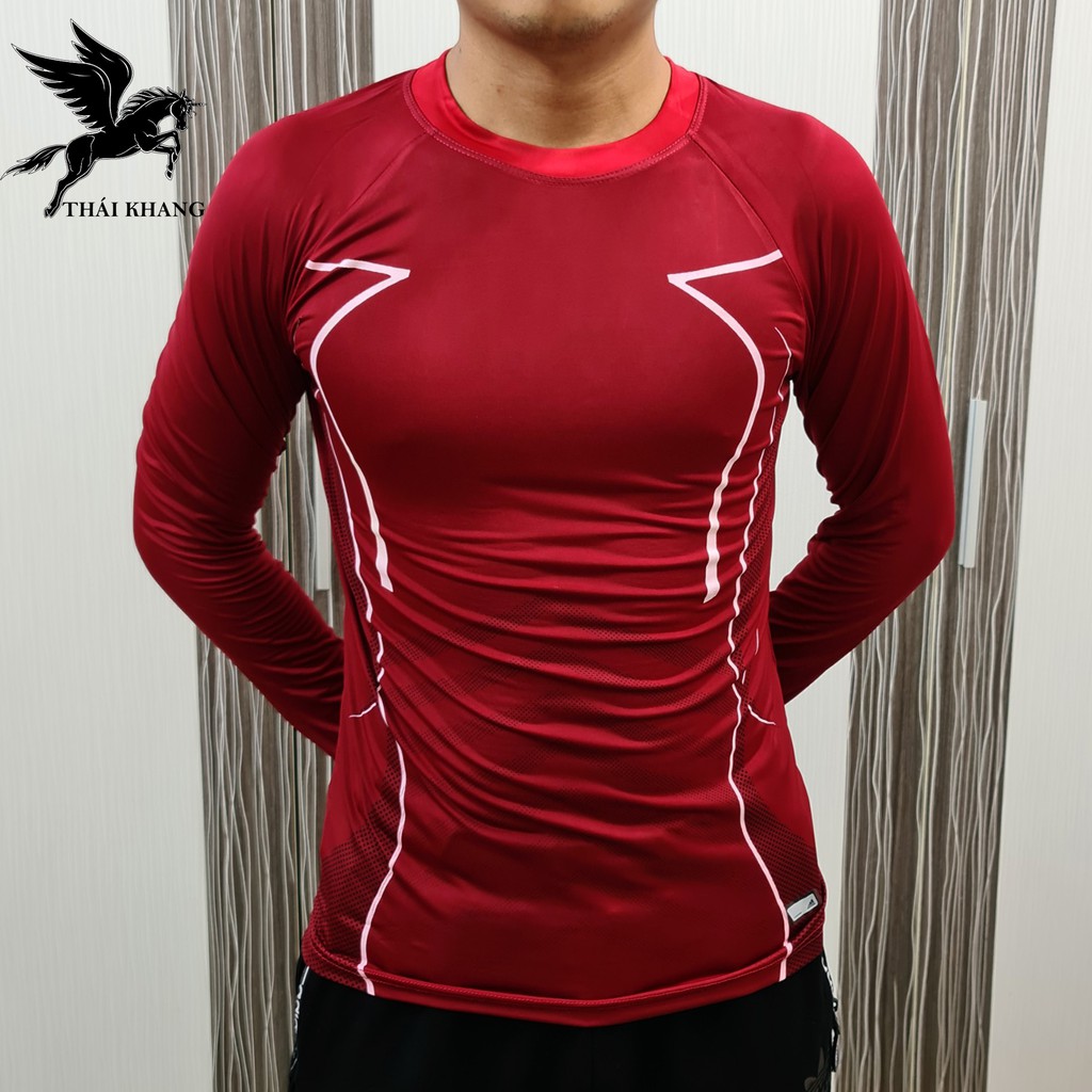 Áo thun dài tay giữ nhiệt nam body thun lạnh co dãn 4 chiều mặc siêu mát | BigBuy360 - bigbuy360.vn