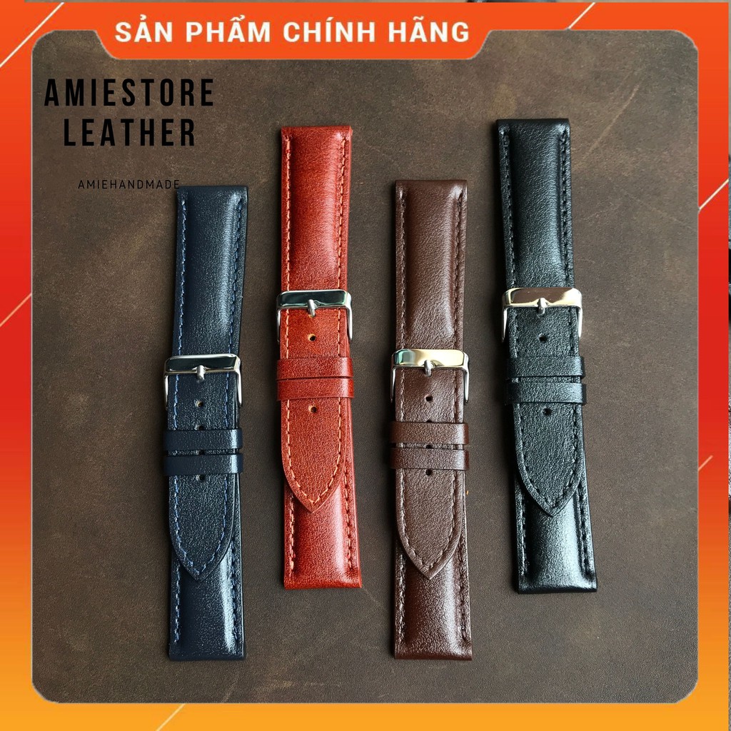 [ Uy Tín ] Dây Da Đồng Hồ Nam - Đồng Hồ Dây Da Nam - Amiestore Leather