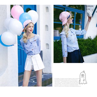 [ hàng order]áo sơ mi trễ vai quảng châu