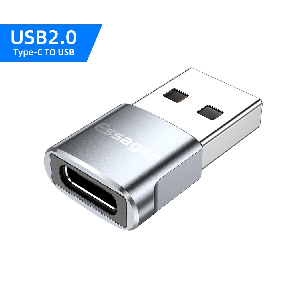 Đầu chuyển đổi Essager cổng USB 3.0 ổ cắm loại C đầu cắm USB C sang ổ cắm USB cho Mbk Xiaomi Samsung S20 USBC