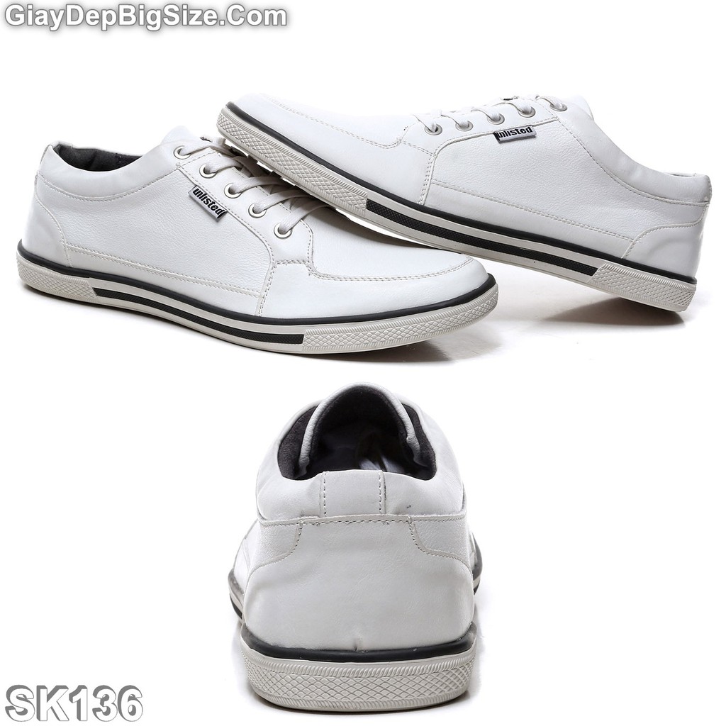 Giày Sneaker, giày thể thao big size cỡ lớn EU:46-47 cho nam chân to