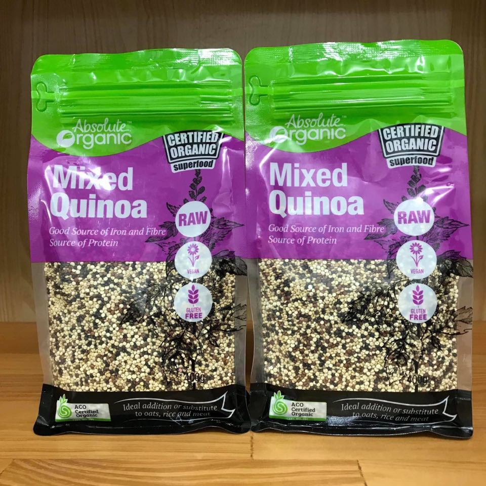 Hạt Diêm Mạch Hữu Cơ Úc Mix 3 Màu (Quinoa Mix Túi 400gram)