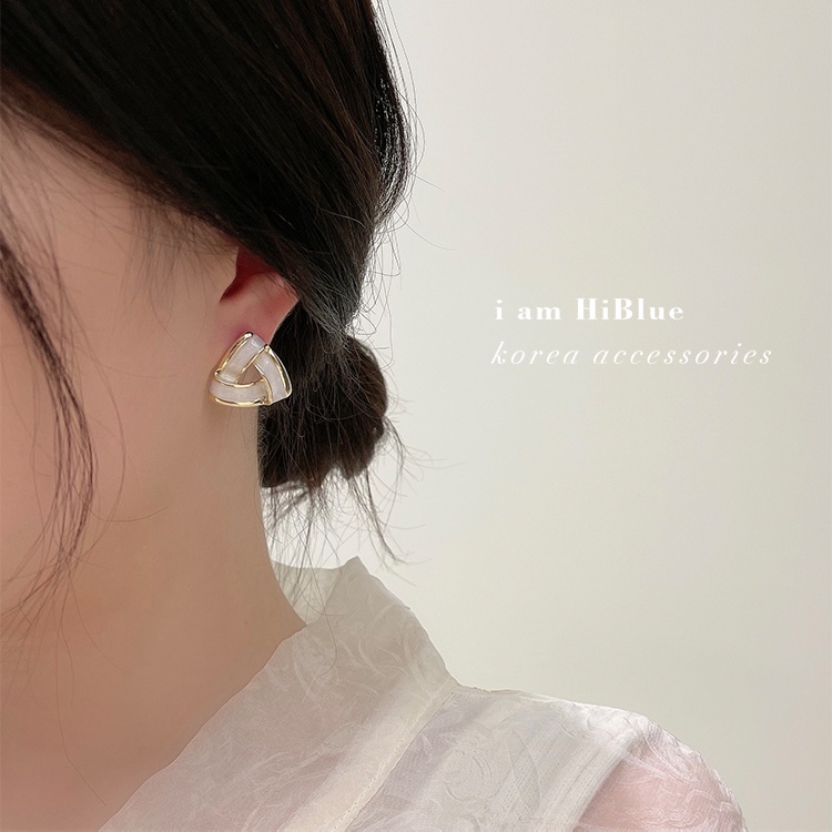 Bông Tai Hình Tam Giác Phong Cách retro Thời Trang Cho Nữ