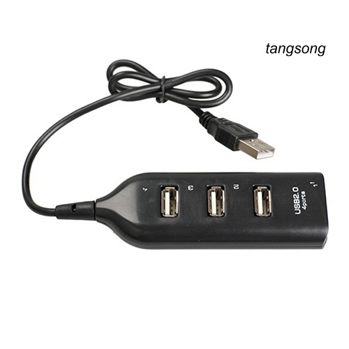 Bộ Chia 4 Cổng Usb 2.0 Tốc Độ Cao Màu Đen Cho Laptop Pc | BigBuy360 - bigbuy360.vn