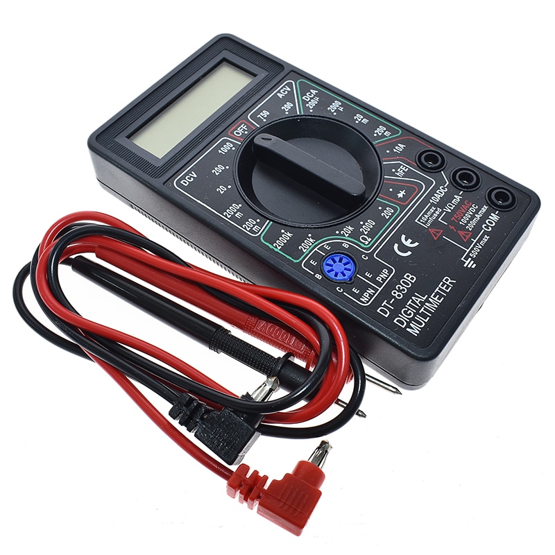DT-830B Digital Voltmeter Ohmmeter Ammeter Multimeter Handheld Tester DT830B AC DC 750/1000V Amp Volt Ohm home tester