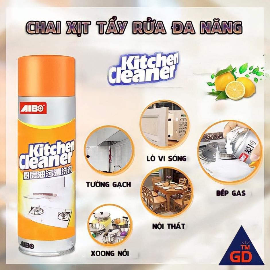 Bình Xịt Vệ Sinh Bếp, Chai Xịt Bọt Tuyết Tẩy Dầu Mỡ, Vệ Sinh Máy Hút Mùi  Đa Năng 500ml Cực Mạnh Làm Sạch Sẽ Vết Bẩn