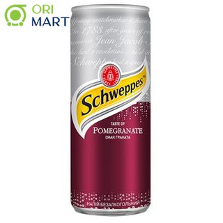 Schweppes Taste of Pomegranate 330ml - Nước ngọt có ga hương vị quả lựu SCHWEPPES 330ml