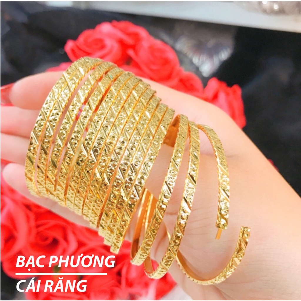 BỘ XIMEN BẢN VUÔNG 3mm MẠ MÀU VÀNG 18K CAO CẤP KHOÁ DỄ MỞ