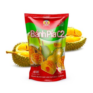 MỸ NGỌC _ 500g Bánh pía C2 ĐẬU XANH, SẦU RIÊNG, TRỨNG MUỐI - Pia Cake C2 with Mung beans, Durian 500g