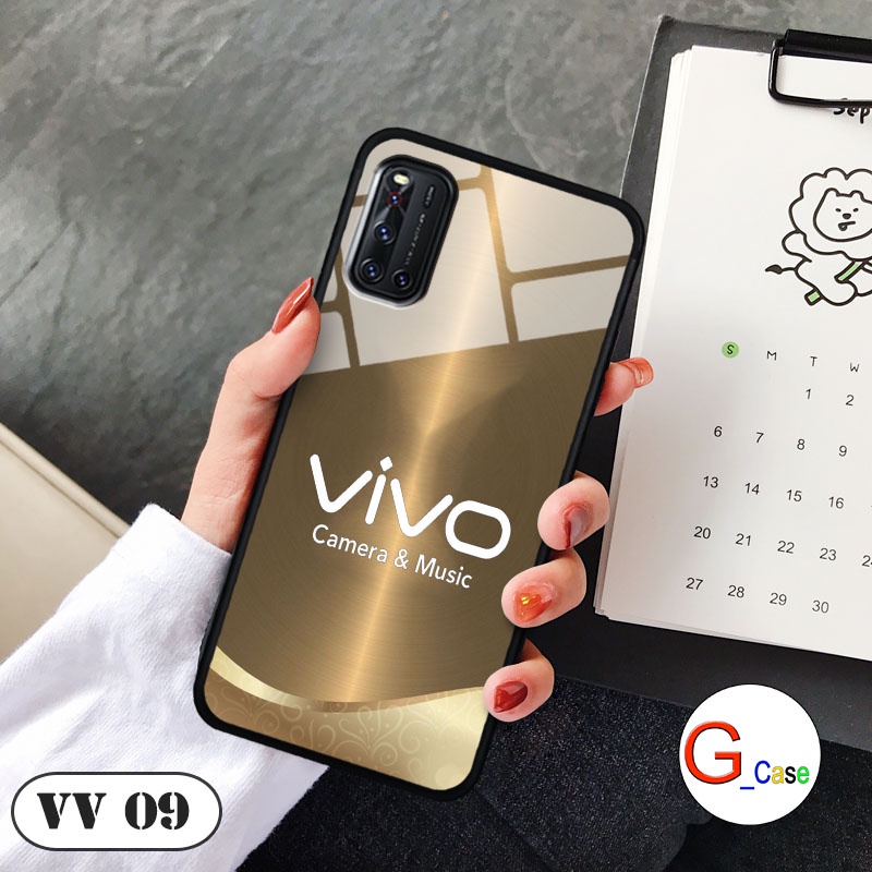 Ốp lưng Vivo V19  - in hình 3D Logo điện thoại
