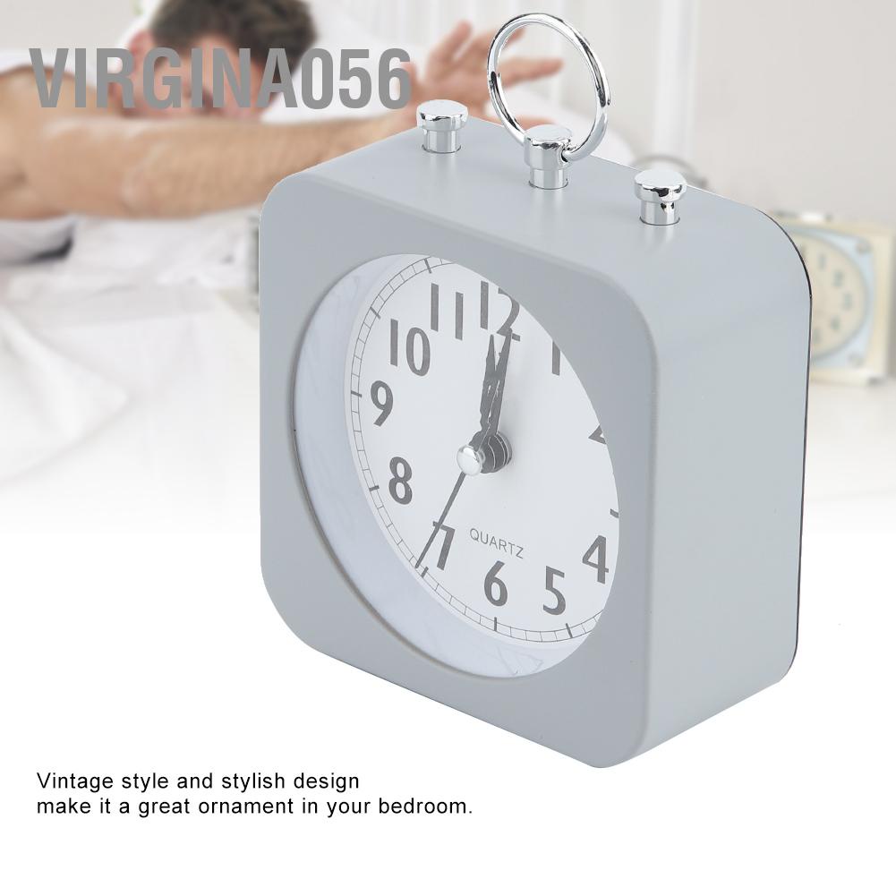 Đồng hồ báo thức để bàn yên tĩnh tiếng chuông lớn vintage retro