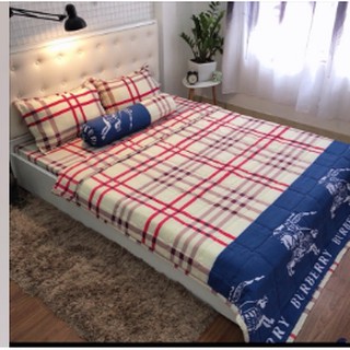 Bộ chăn ga gối cotton đũi