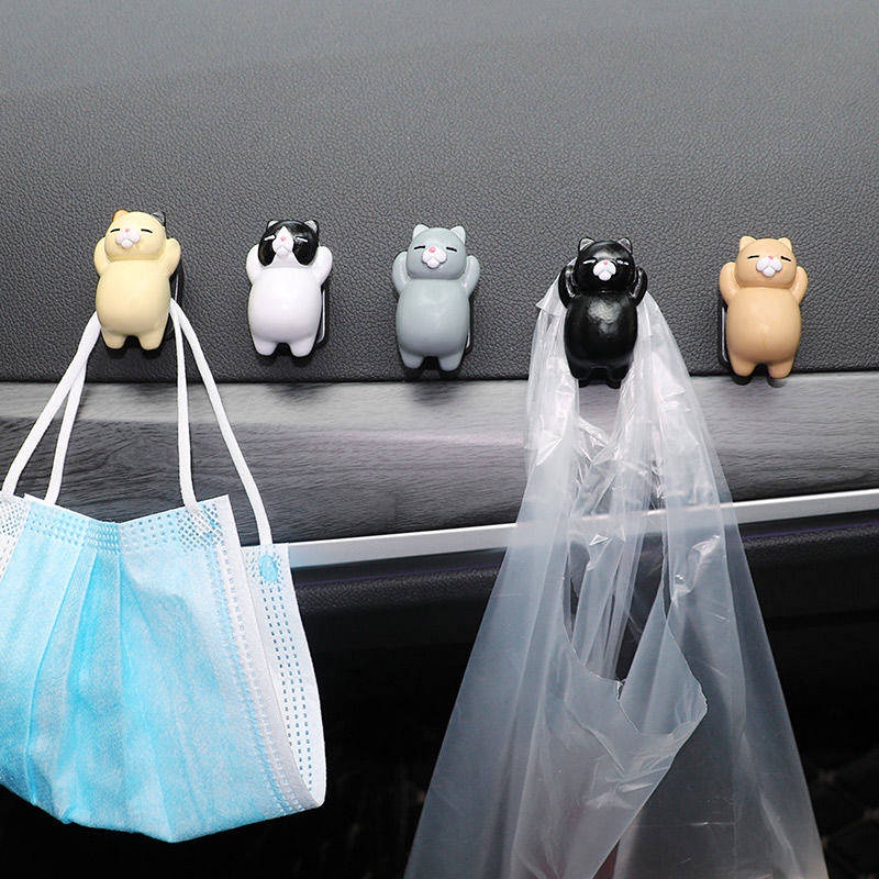 Car Interior Small Hook Car Front Row Decoration All Products Paste Female Cartoon Seat Back Car Hook car accessories sfsf