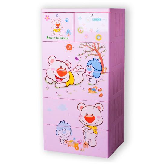 Tủ nhựa Việt Nhật Lucky (5 tầng - 6 ngăn)
