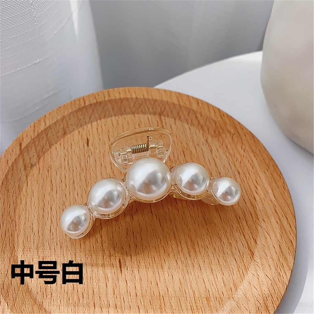 Kẹp tóc đính ngọc trai nhân tạo phong cách Hàn Quốc tao nhã