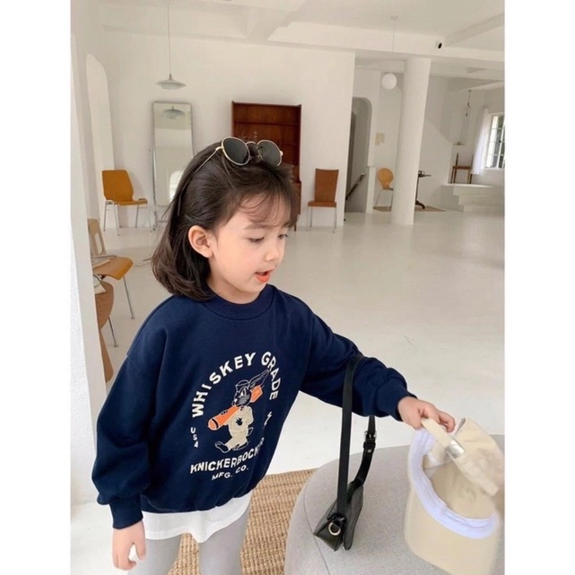 Áo nỉ thỏ dài tay cho bé 8-22kg