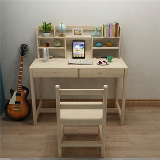 ♨∈❧Bàn học bằng gỗ nguyên khối cho trẻ em tiểu nhỏ viết và ghế bộ gia đình nâng