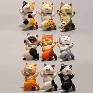 ⭐Yixin の Mọi Thứ Dễ Thương⭐ Mô Hình Mèo Con Dễ Thương Xoay 360 Độ 9 Kiểu Dáng